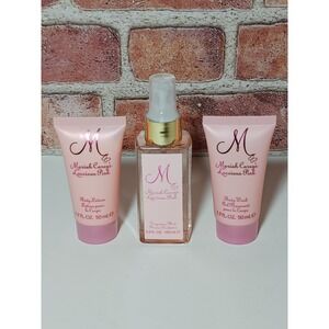 MARIAH CAREY'S LUSCIOUS PINK.Mist 3.4oz. Body Wash(NEW) 1.7oz Body Lotion 1.7oz